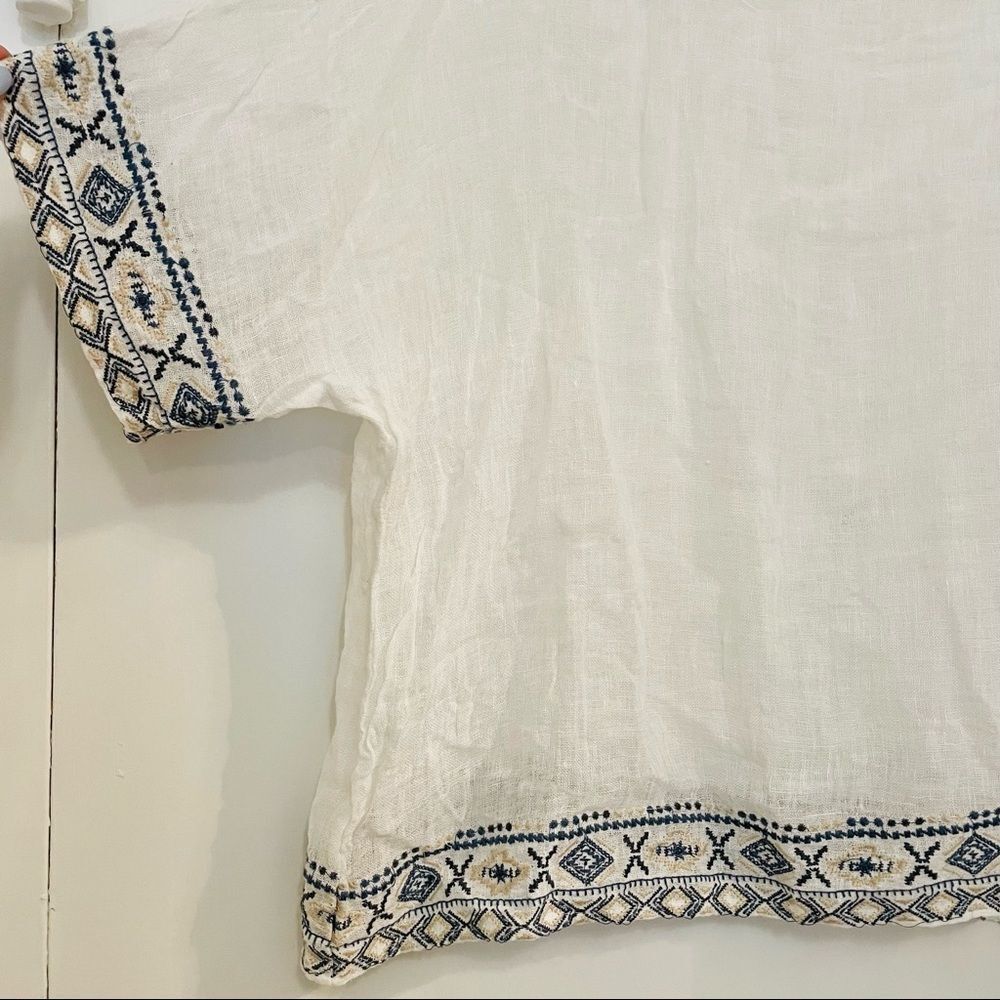 100% Linen Tunic Coverup - Picture 2 of 5